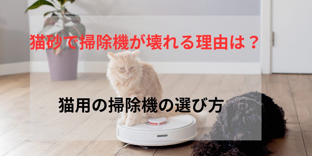 猫砂で掃除機が壊れる